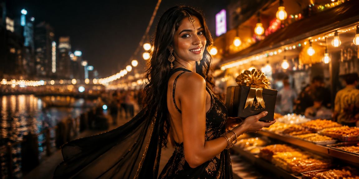 Bangalore MG Road night market with dynamic entertainment